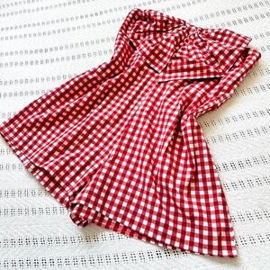 Altar'd State Red and White Checkered Shirt